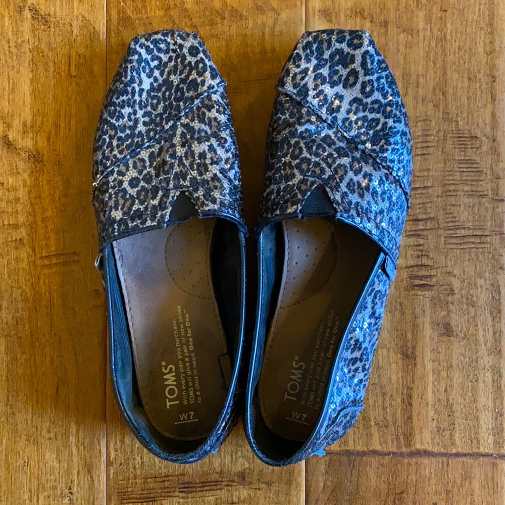Leopard glitter TOMS